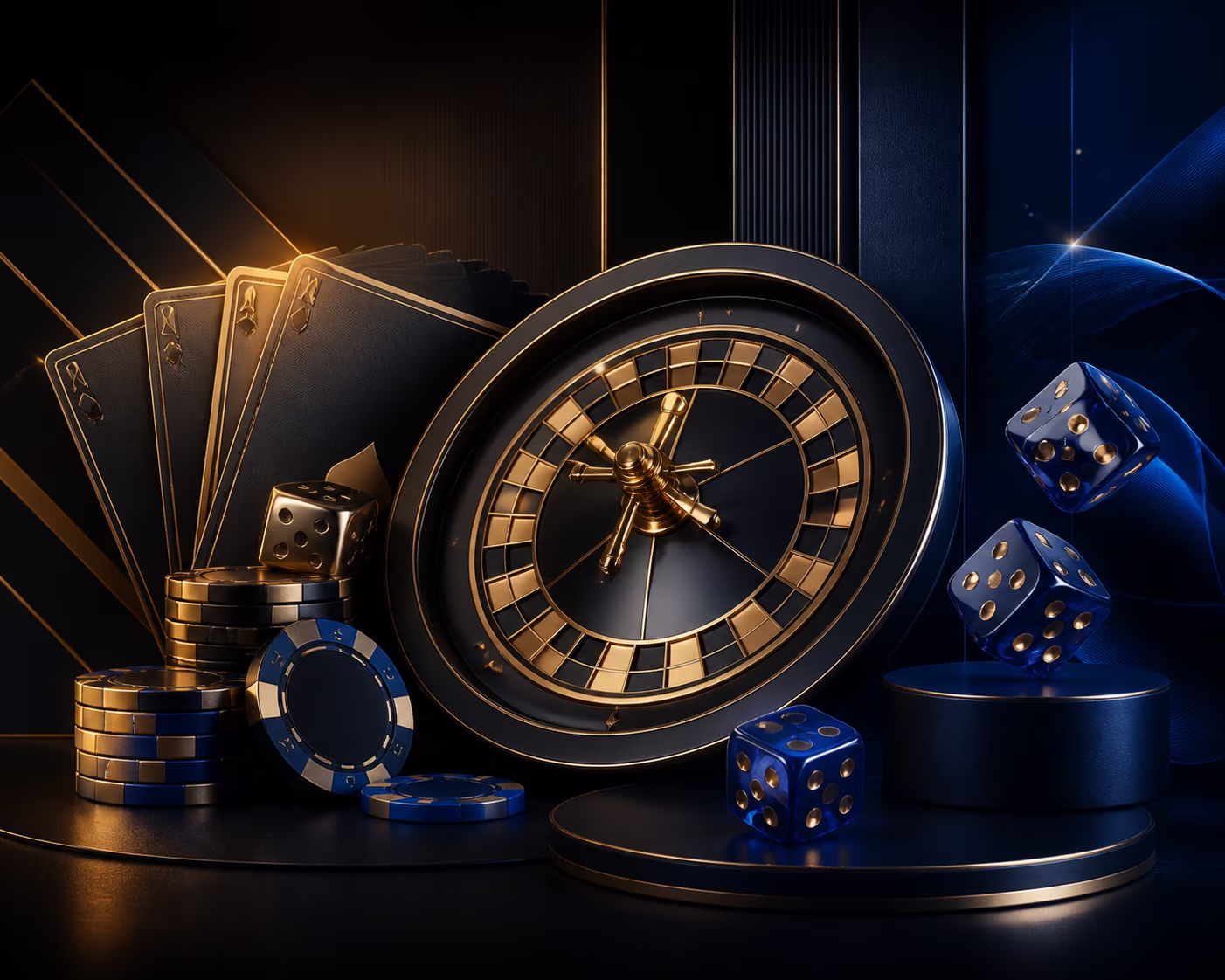 Cards, dice and roulette for mobile casino game discovery.